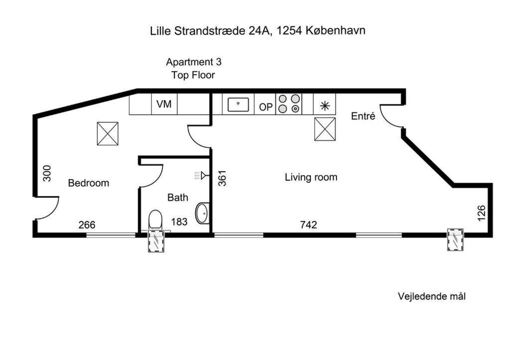 Charmerende Lejlighed Ved Nyhavn 3 Sal Копенхаген Екстериор снимка
